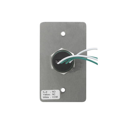 Anti - Vandal Red Door Exit Push Button Micro Switch With Fireproof Material Faceplate