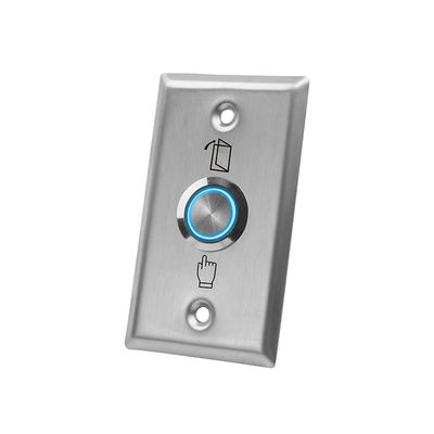Flush Mount Momentary Switch Door Exit Push Button For Access Control OEM Sign with LED Light