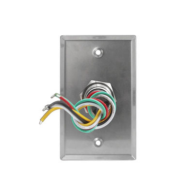 Flush Mount Momentary Switch Door Exit Push Button For Access Control OEM Sign with LED Light