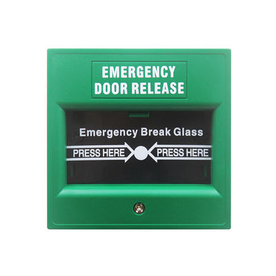 Plastic Notifier Manual Call Point Explosion Proof , Emergency Break Glass Door Release