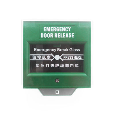 Plastic Notifier Manual Call Point Explosion Proof , Emergency Break Glass Door Release