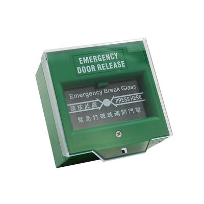 Plastic Notifier Manual Call Point Explosion Proof , Emergency Break Glass Door Release
