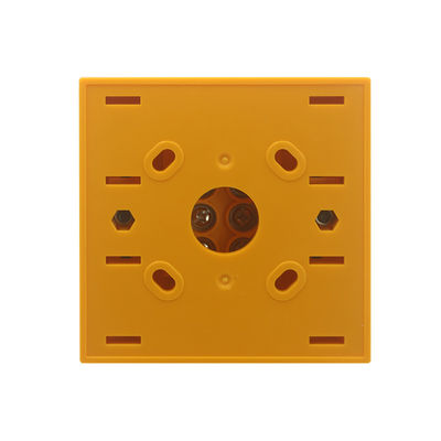 Yellow Call Point Emergency Break Glass Unit , Waterproof Manual Call Point English Version