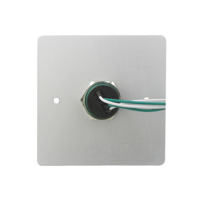 Mushroom Push Button with Metal Plate and Square European Size