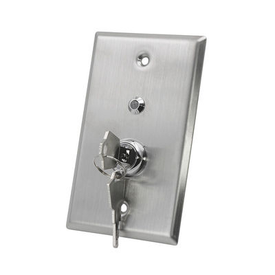 Tamper Proof Momentary Key Switch With 2 Keys Dual Light NO / NC / COM