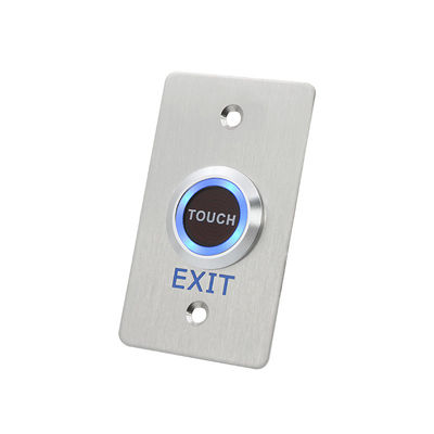Weatherproof LED Touch Sensor Switch , Touch Button Switch For Door Exit No Moving Part