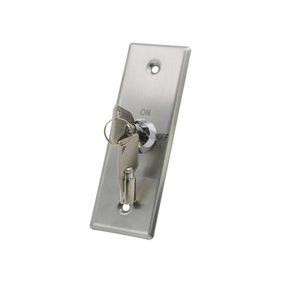 Narrow Size Keyed Electrical Switch , Durable On Off Key Switch Momentary