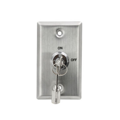 Flush Mounted SPDT Momentary Key Switch ON OFF Sign Customised Logo
