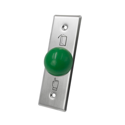 Heavy Duty Green Dome Exit Button , Square Size 3 * 3 Mushroom Push Button Switch