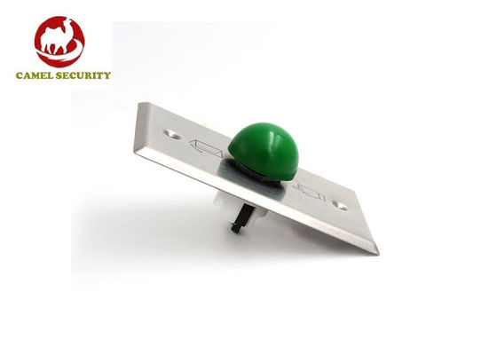 Heavy Duty Green Dome Exit Button , Square Size 3 * 3 Mushroom Push Button Switch
