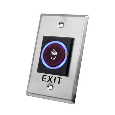 IR Sensor Touchless Exit Button With LED Indicator ANSI Size 115 * 70mm