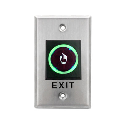 IR Sensor Touchless Exit Button With LED Indicator ANSI Size 115 * 70mm