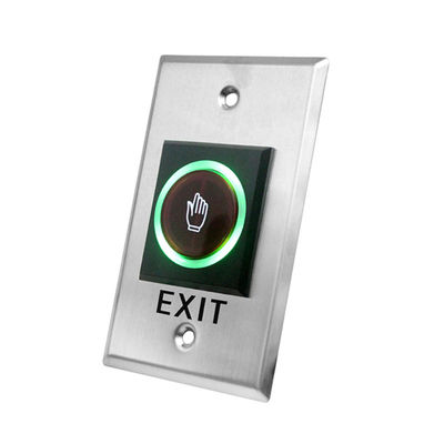 IR Sensor Touchless Exit Button With LED Indicator ANSI Size 115 * 70mm