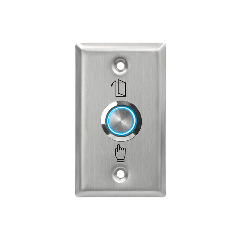 Flush Mount Momentary Switch Door Exit Push Button For Access Control OEM Sign with LED Light