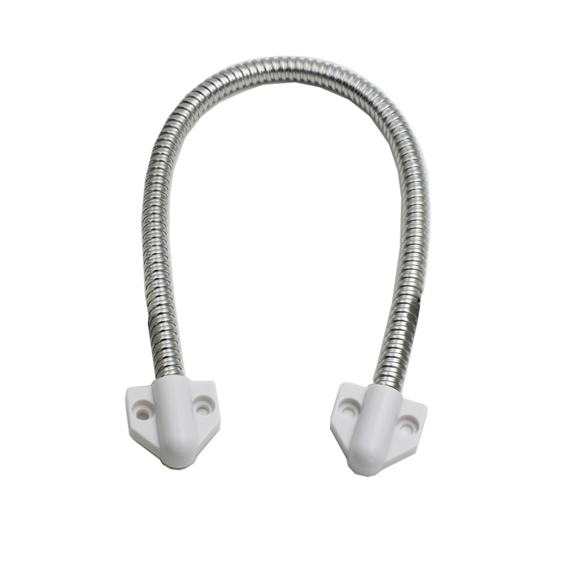 Plastic Head Door Cable Loop , Armored Door Cord 9mm Diameter 422mm Long