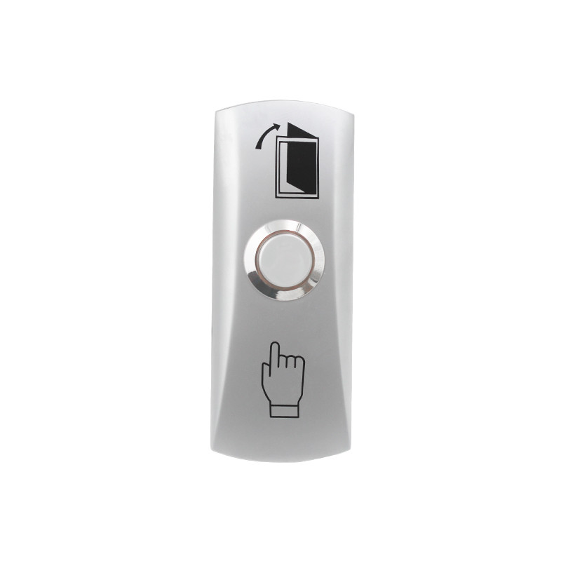 Zinc Alloy Housing Request To Exit Button , Lightweight 12VDC Press To Exit Button
