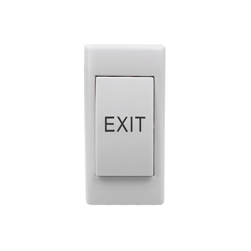 Micro - Switch Inside Plastic Push To Exit Button Narrow Thin Style With Backbox