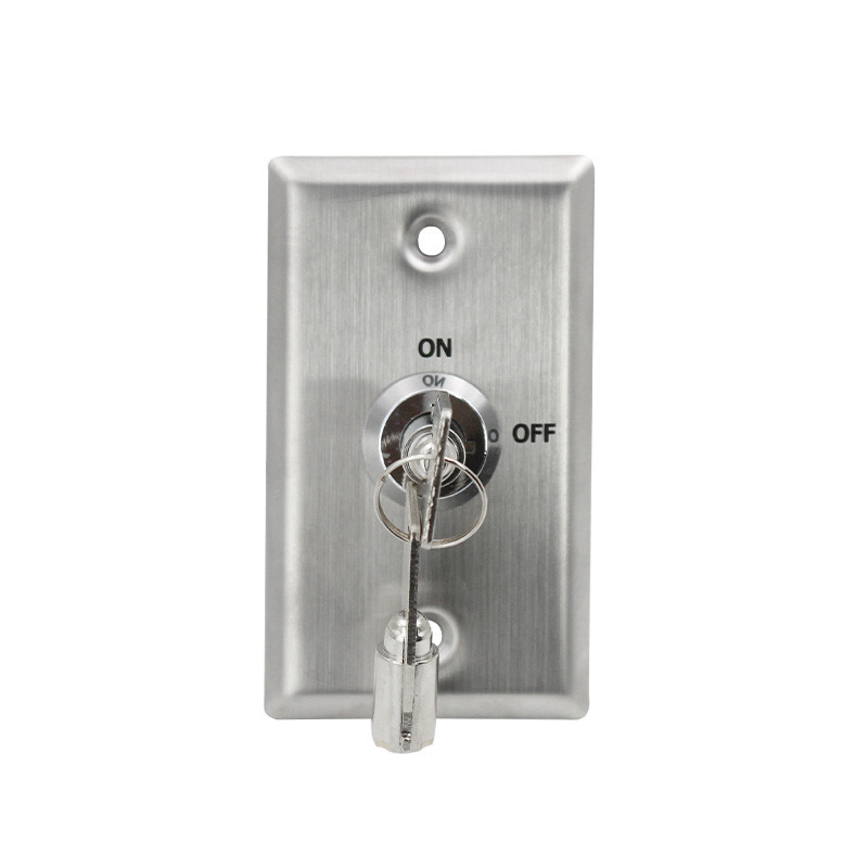 Flush Mounted SPDT Momentary Key Switch ON OFF Sign Customised Logo